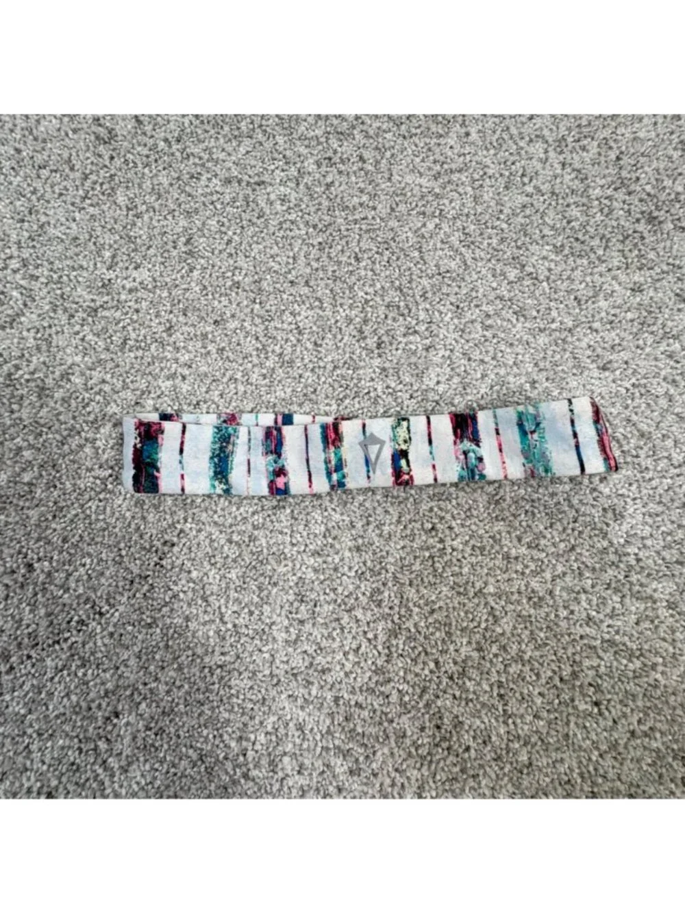 Lululemon Ivivva Headband Girls One Size Stripes Multi-colored flaw
